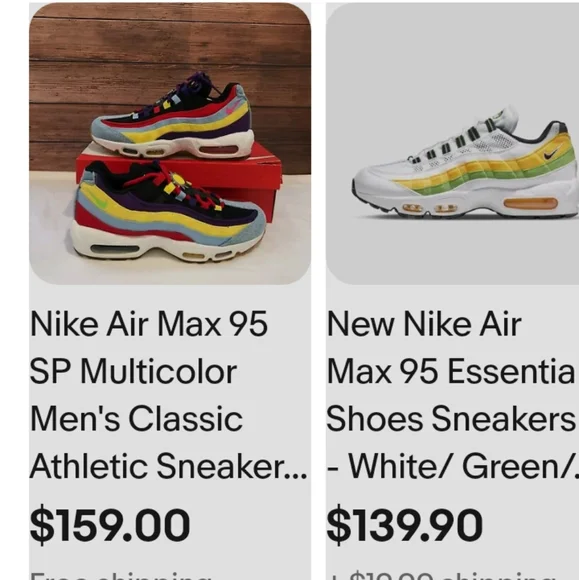 Ladies multi color Nike air max - Picture 4 of 4